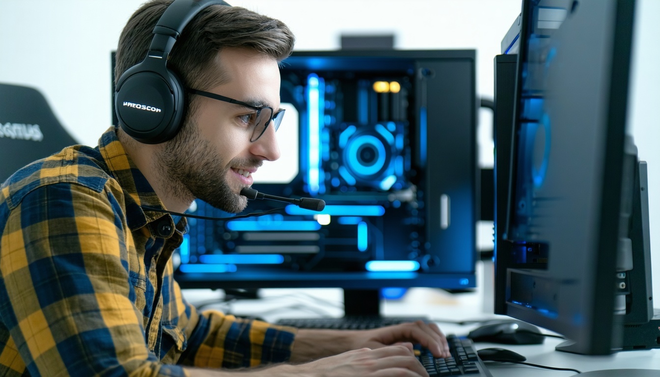computer support rep working to fix desktop computer-1